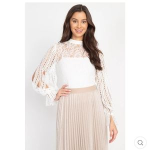 White lace blouse